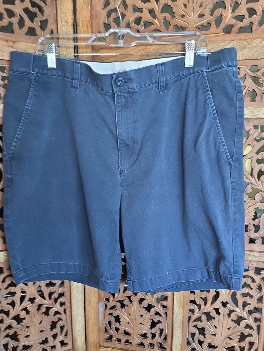croft & barrow Men's Navy Flat-Front Casual Shorts